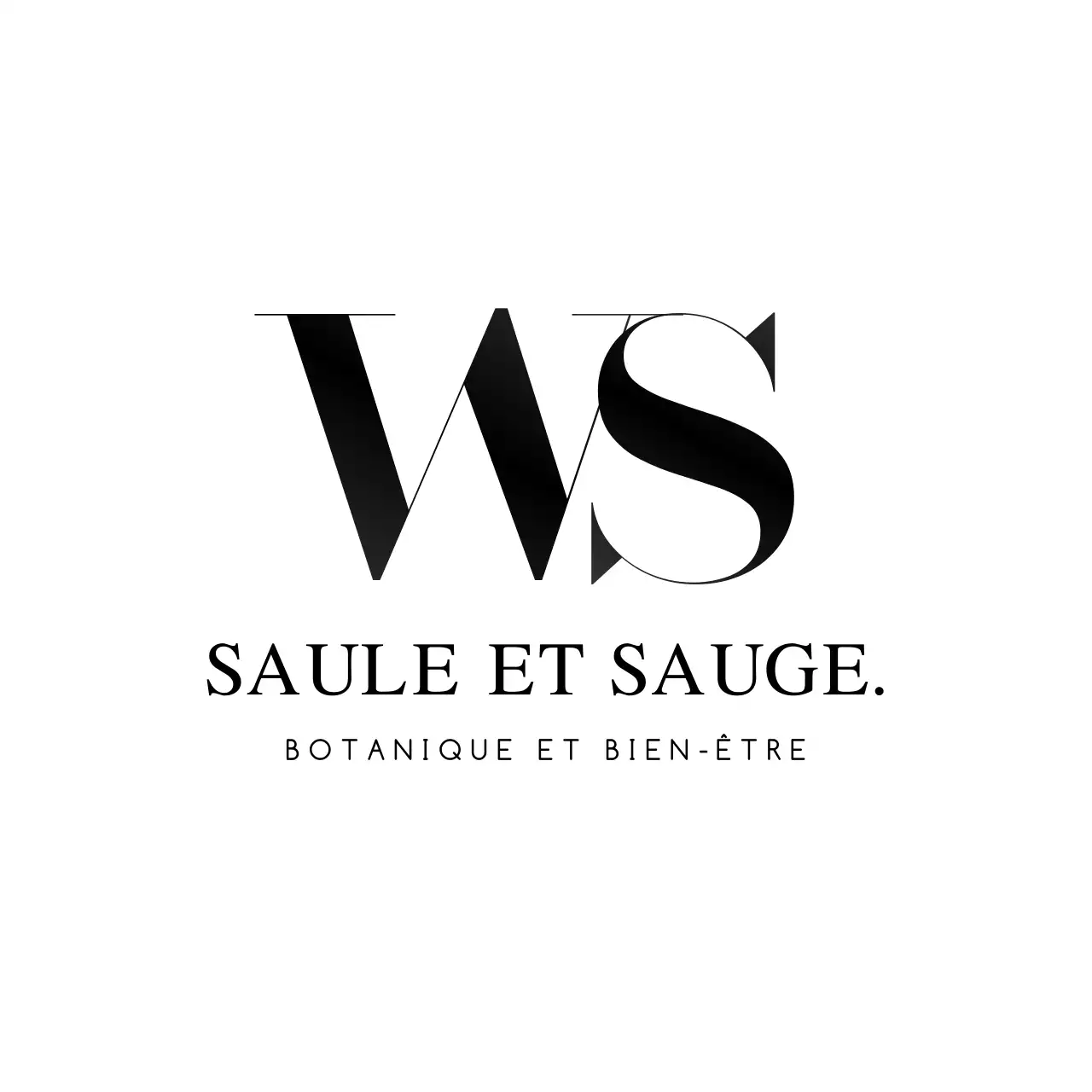noir gras Lettre WS wellness logo