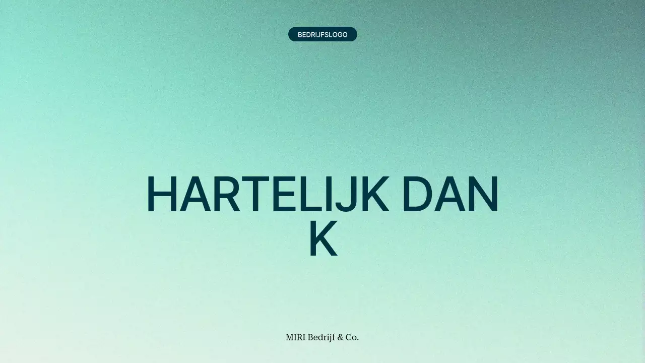 groenverloop modern Projectvoorstel