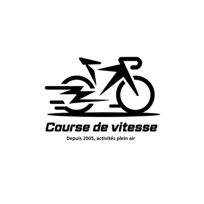 noir blanc logo velocity run modern style