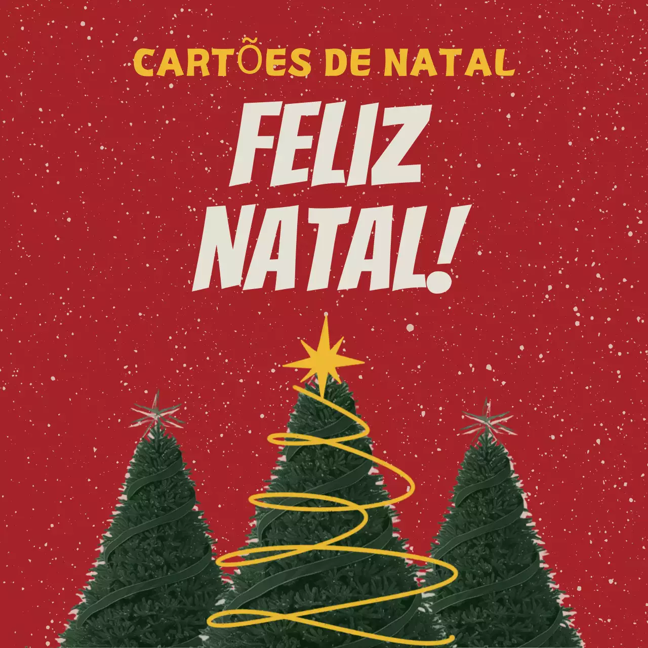 Saudações de Natal vermelhas retro