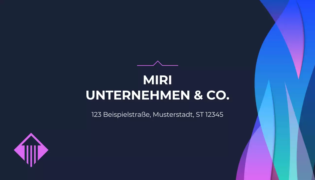 bunte abstrakte Visitenkarte