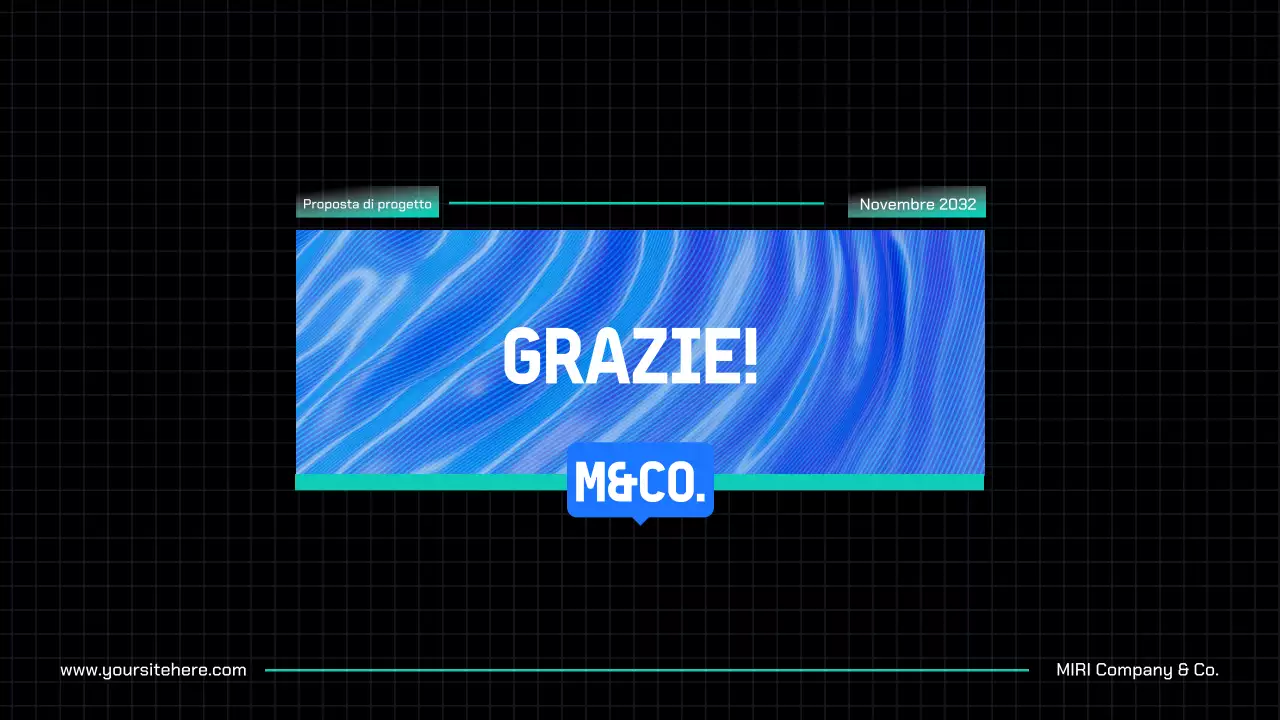 Proposta di progetto Blue Modern