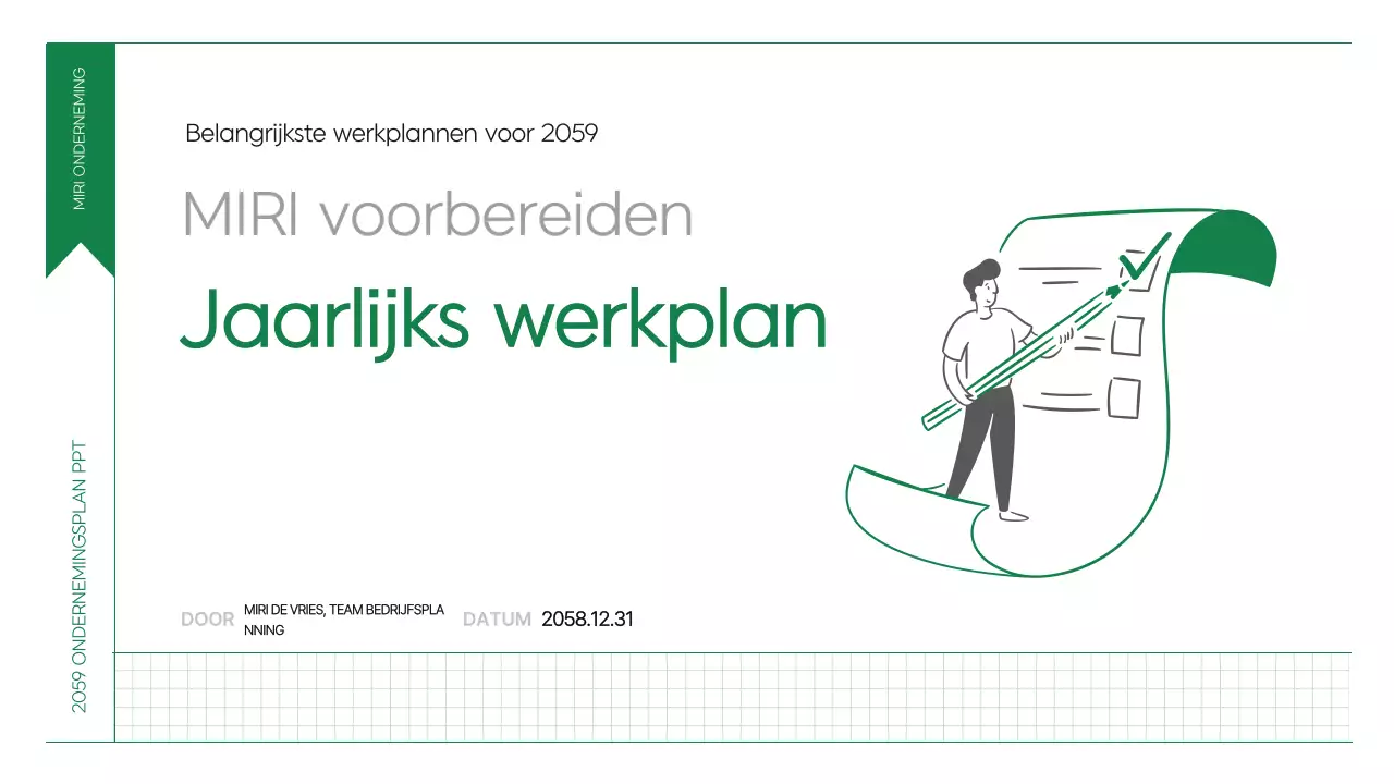 Abstract Een schoon werkplan plannen