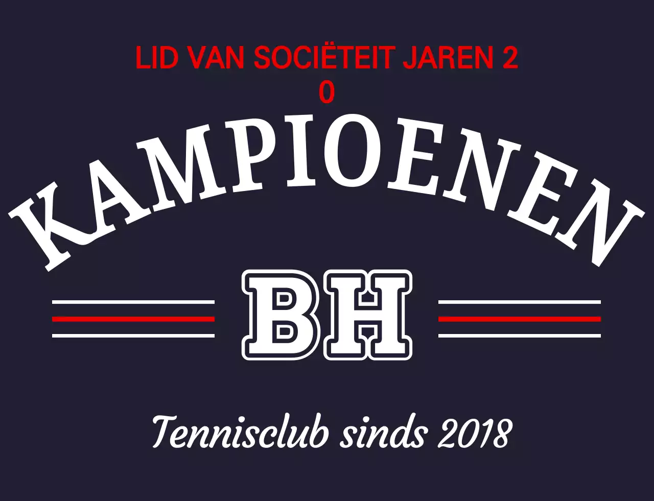 Logo moderne tennisclub