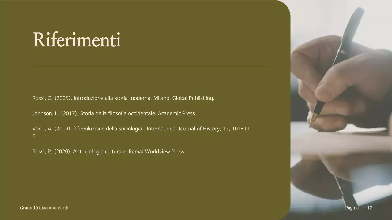 biografia classica beige per l'annuncio scolastico