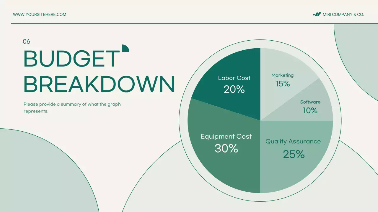 Green Minimal Project Proposal Document Presentation