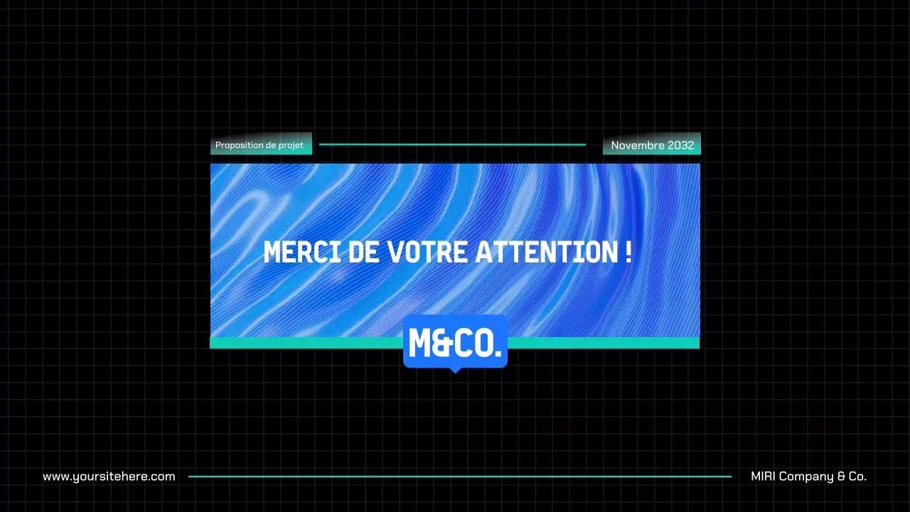 Proposition de projet Blue Modern