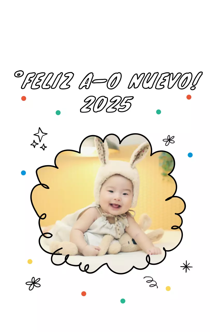 Bonito calendario con fotos de Año Nuevo