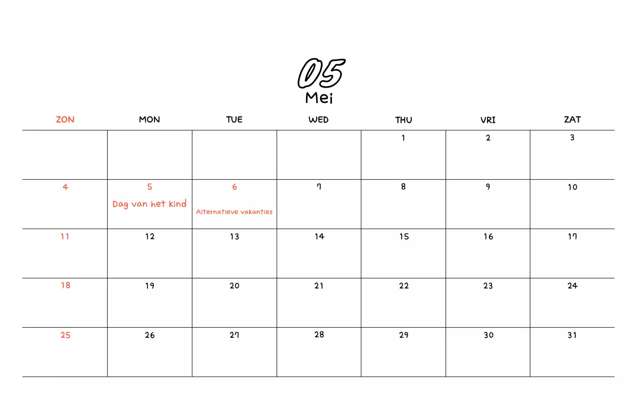 Schattige fotokalender