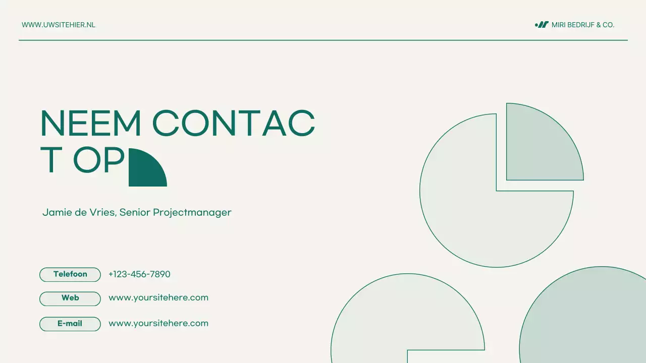 Munt modern projectvoorstel document