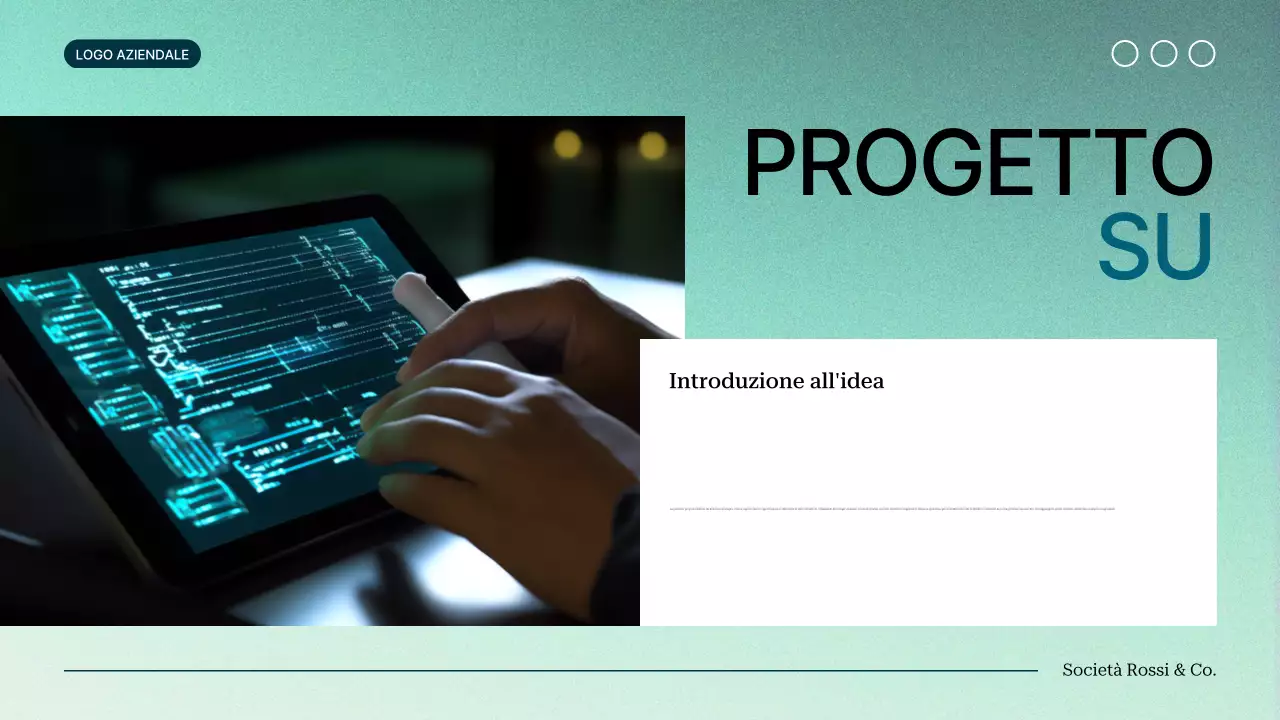 verde gradiente moderno Proposta di progetto