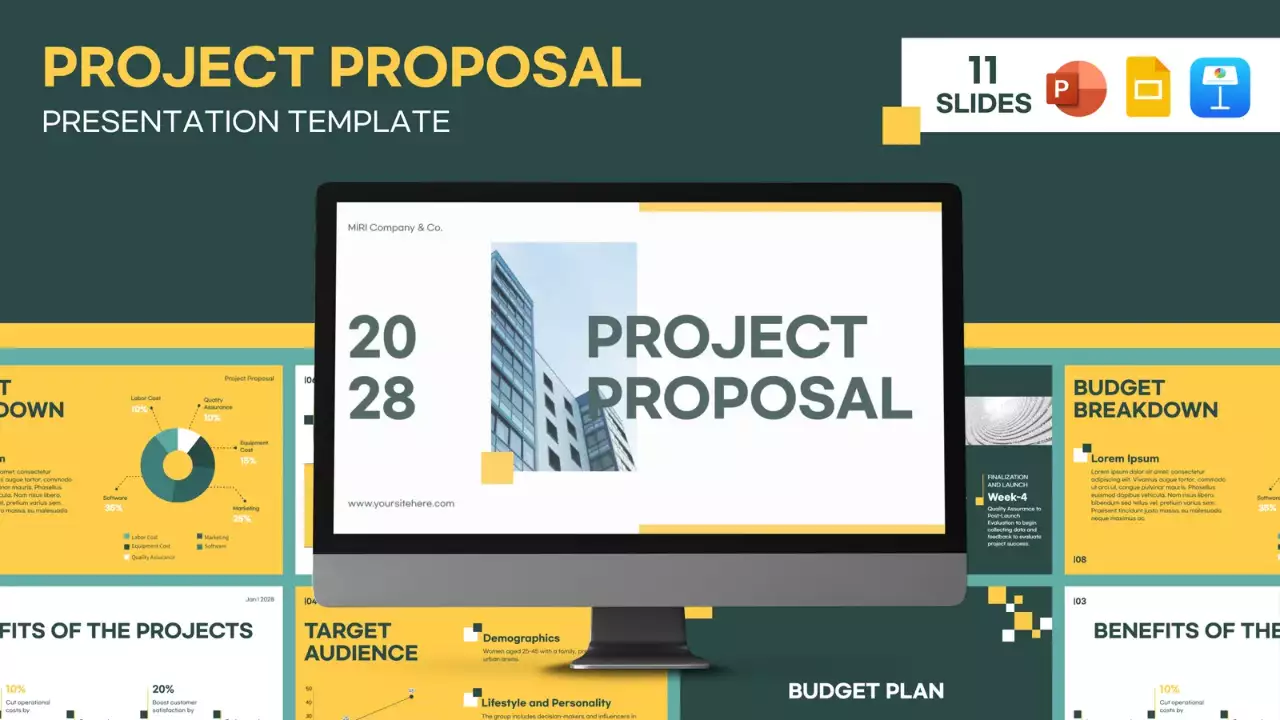 Green Modern Project Proposal Presentation