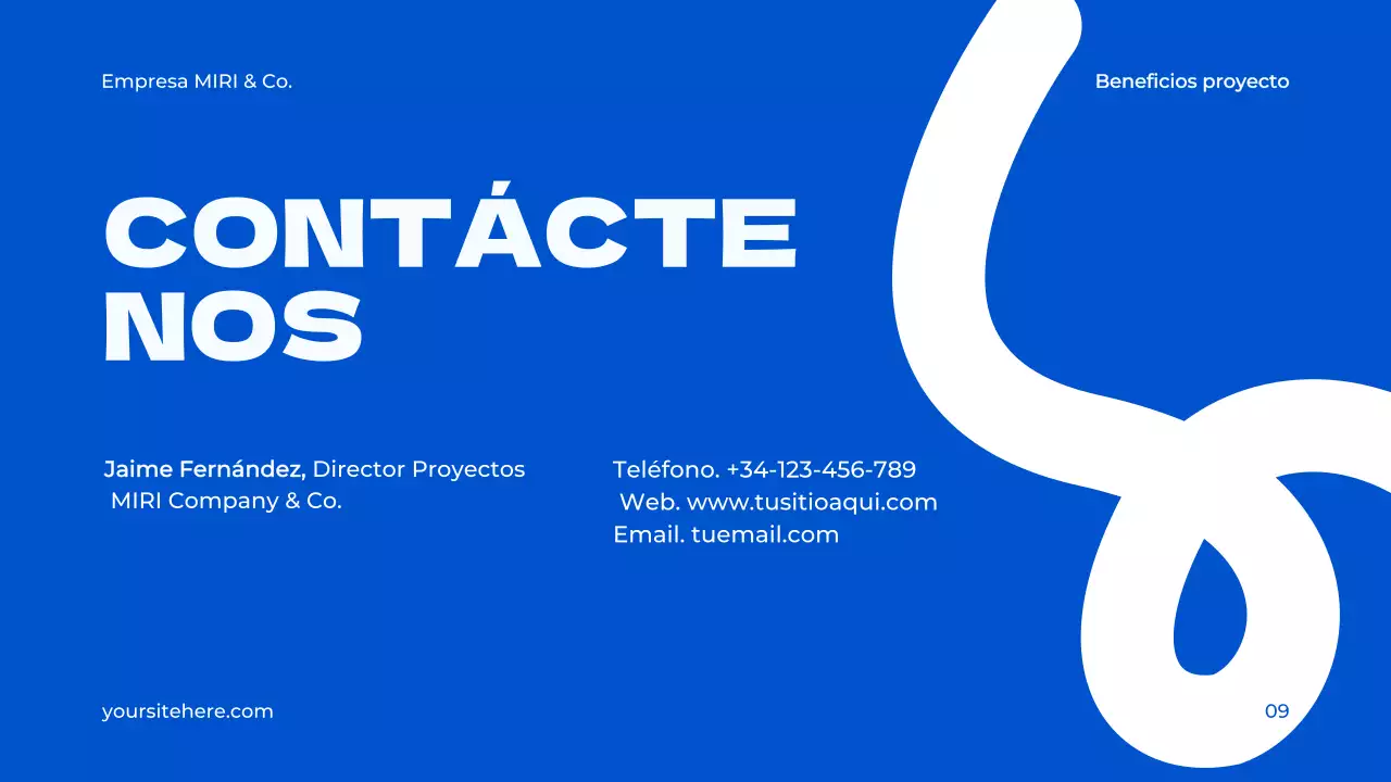 documento de propuesta de proyecto blue modern