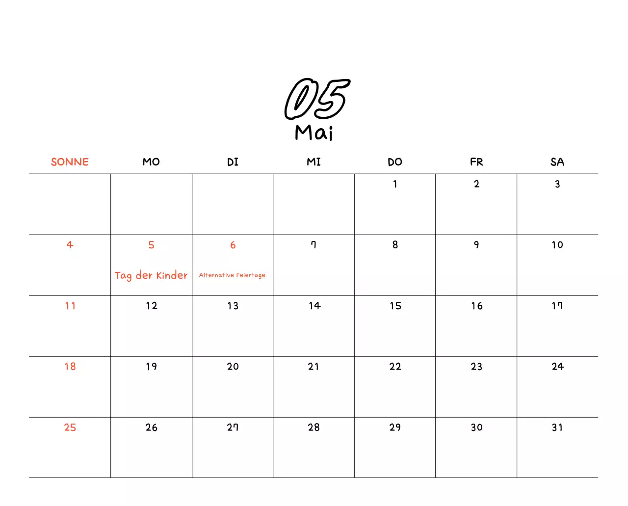 Gelber niedlicher Fotokalender