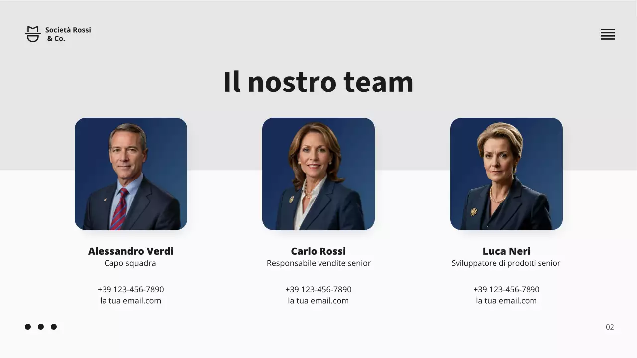 Presentazione della proposta di progetto commerciale della Marina