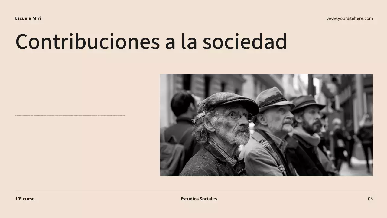 Beige y negro Biografía moderna Material de clase Introducción Presentación