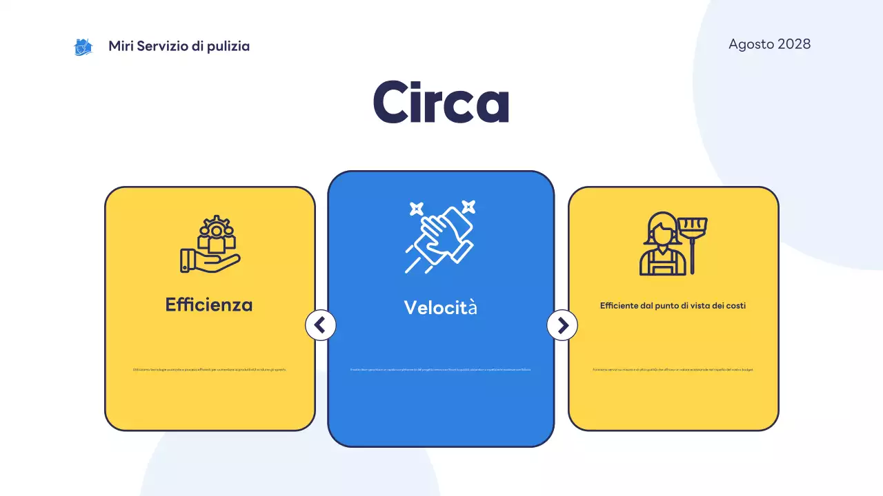 introduzione del servizio di pulizia blue modern