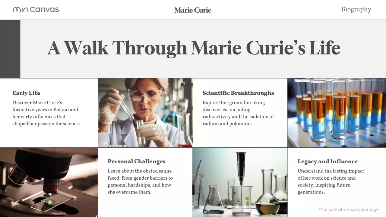 Beige Modern Biography Guide Presentation