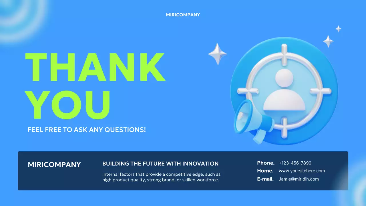 블루 모던 스타트업 피치 프레젠테이션