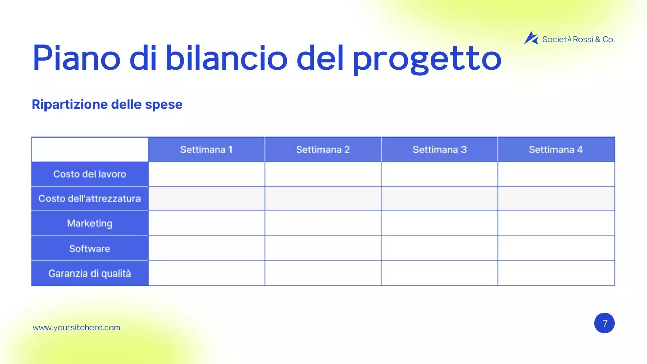 Documento di proposta di un progetto moderno e verde