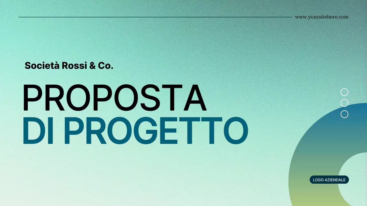 verde gradiente moderno Proposta di progetto