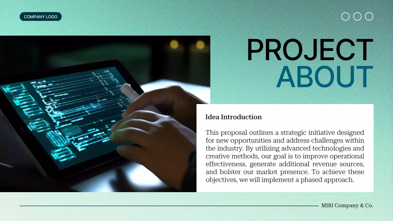 Teal Professional Project Proposal Presentation