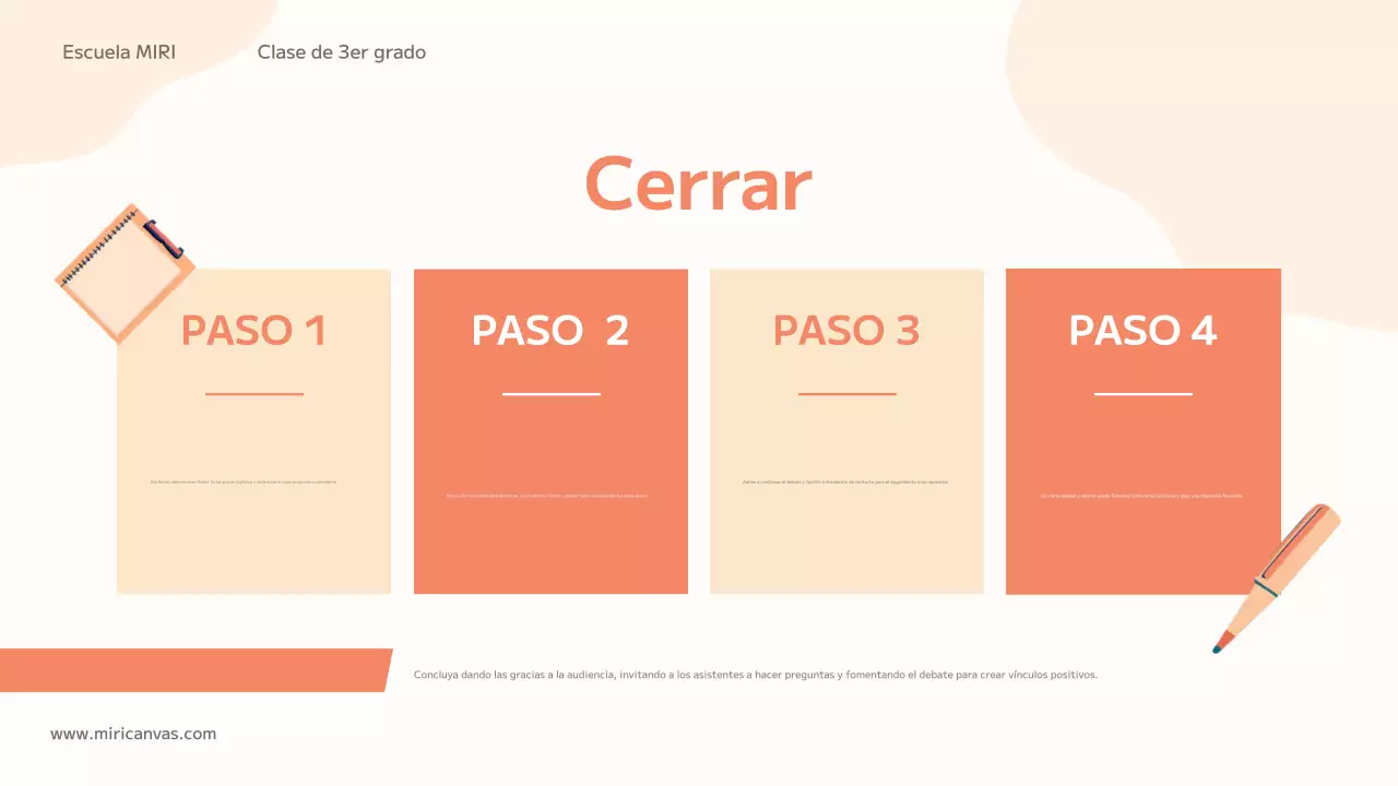 orange trendy education class