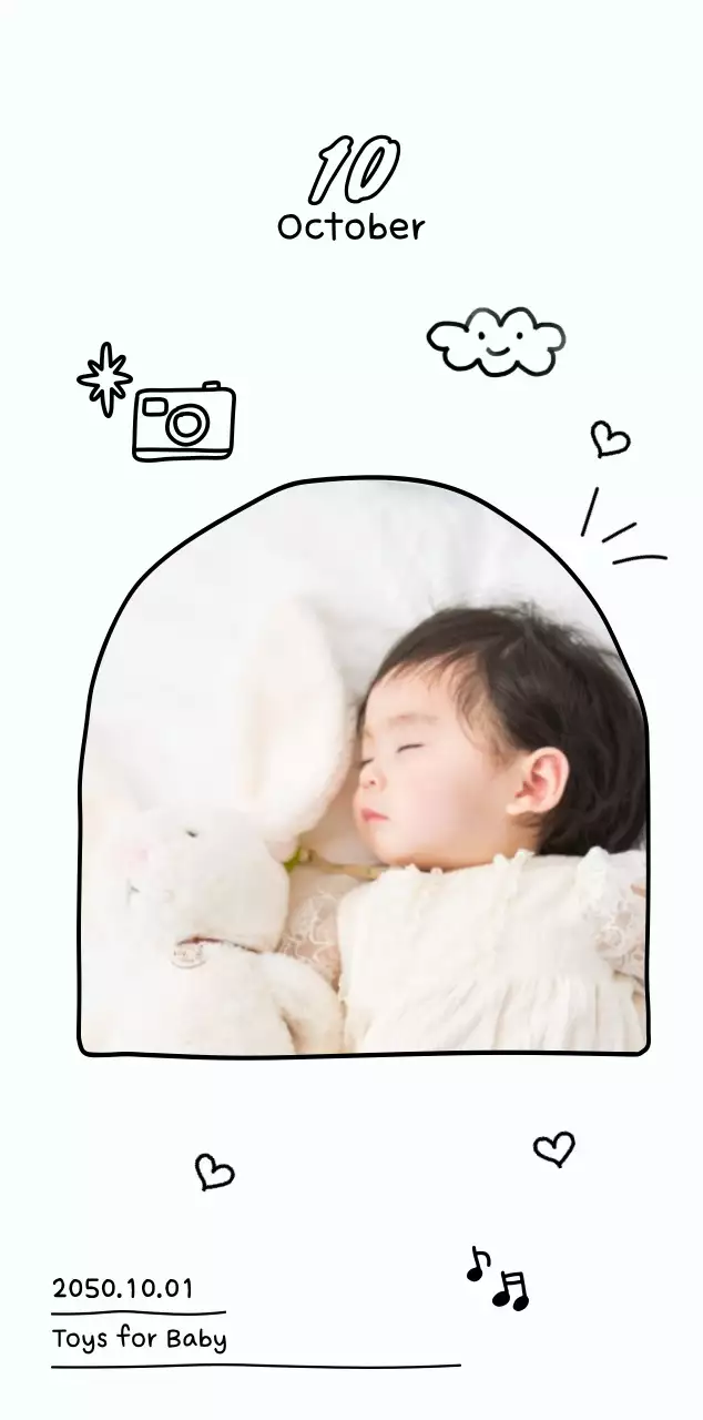 White cozy New Year's greetings