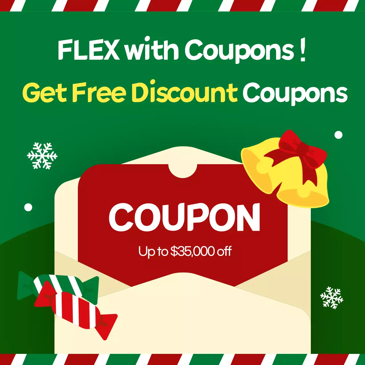 Red Festive Holiday Promotion Instagram Carousel