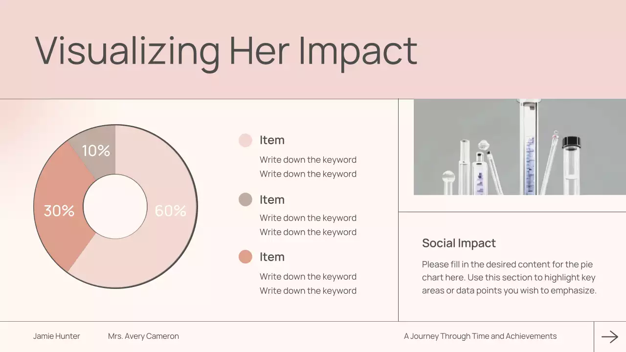 Pink Simple Biography Presentation