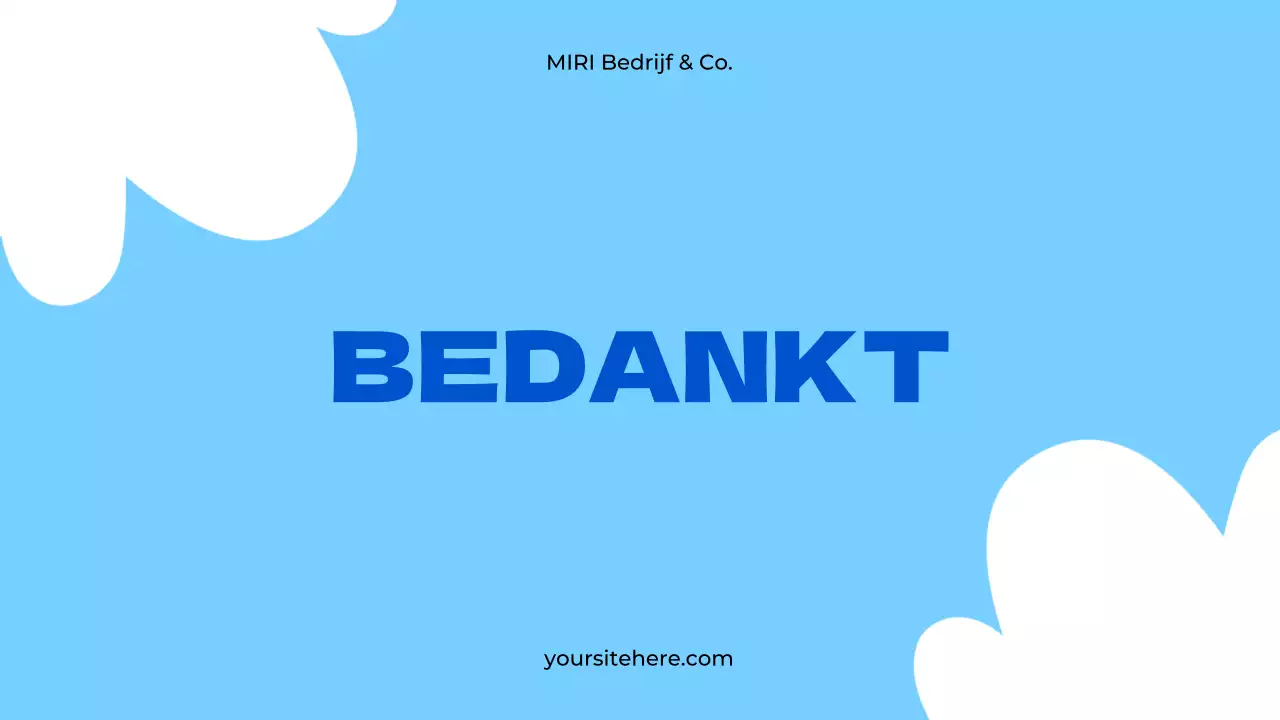 blauw modern projectvoorstel document