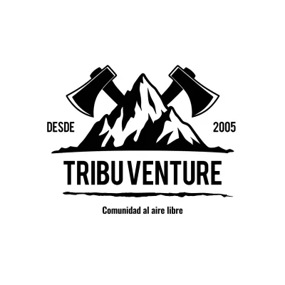 logo aventura rústica negro