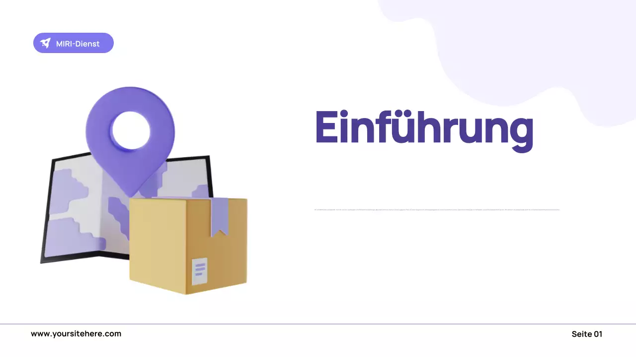 lila moderne Verkehrsmittelwerbung