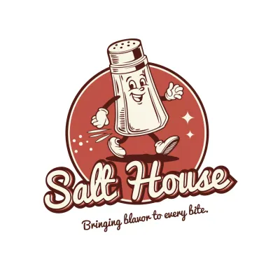 Red Retro Food Advertisement Logo