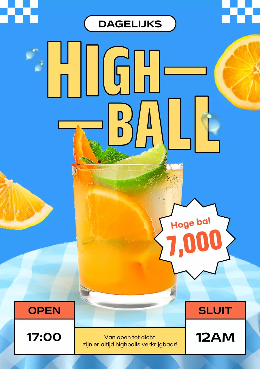 Blue Pop Cocktail Advertentie