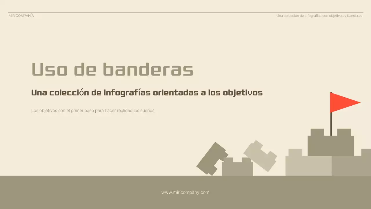 Anuncio infográfico minimalista en beige