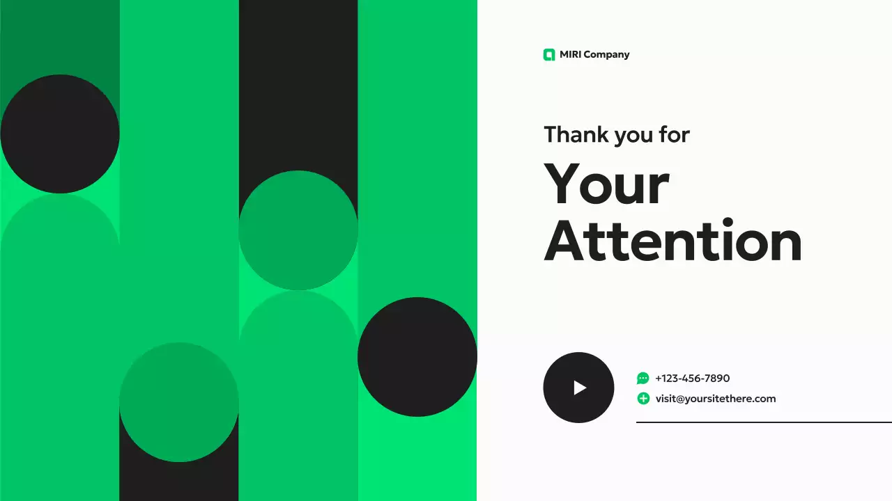 그린 모던 마케팅 계획 프레젠테이션