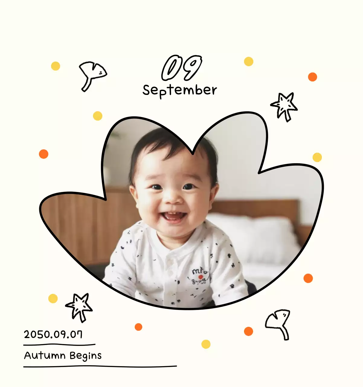 Kalender foto Tahun Baru yang lucu