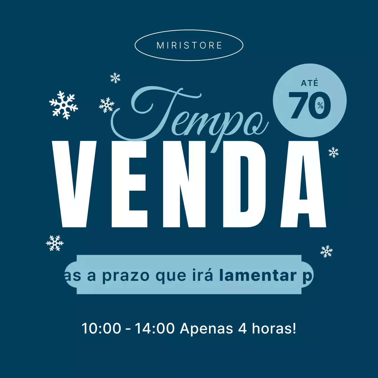 Azul-marinho Moderno Promoção de venda