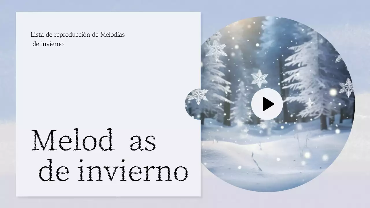 Anuncio musical minimalista en azul claro