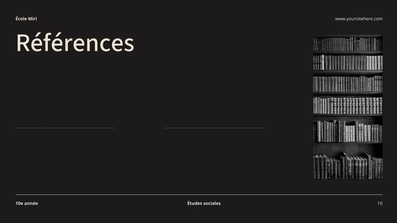 Beige et noir Biographie moderne Matériel de cours Introduction Présentation