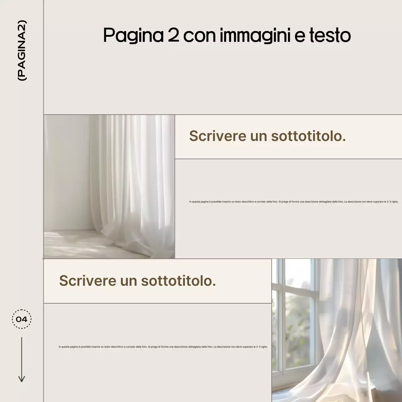 Carta semplice beige Modello di notizia
