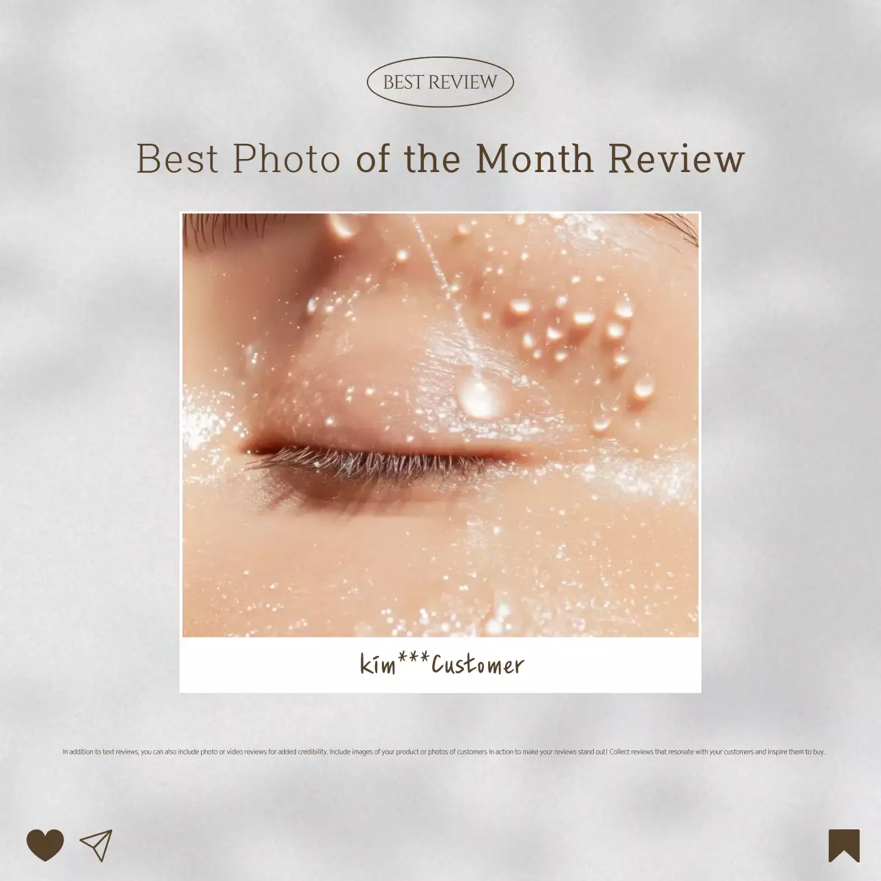 Promoção de revisão mínima bege Instagram Carousel