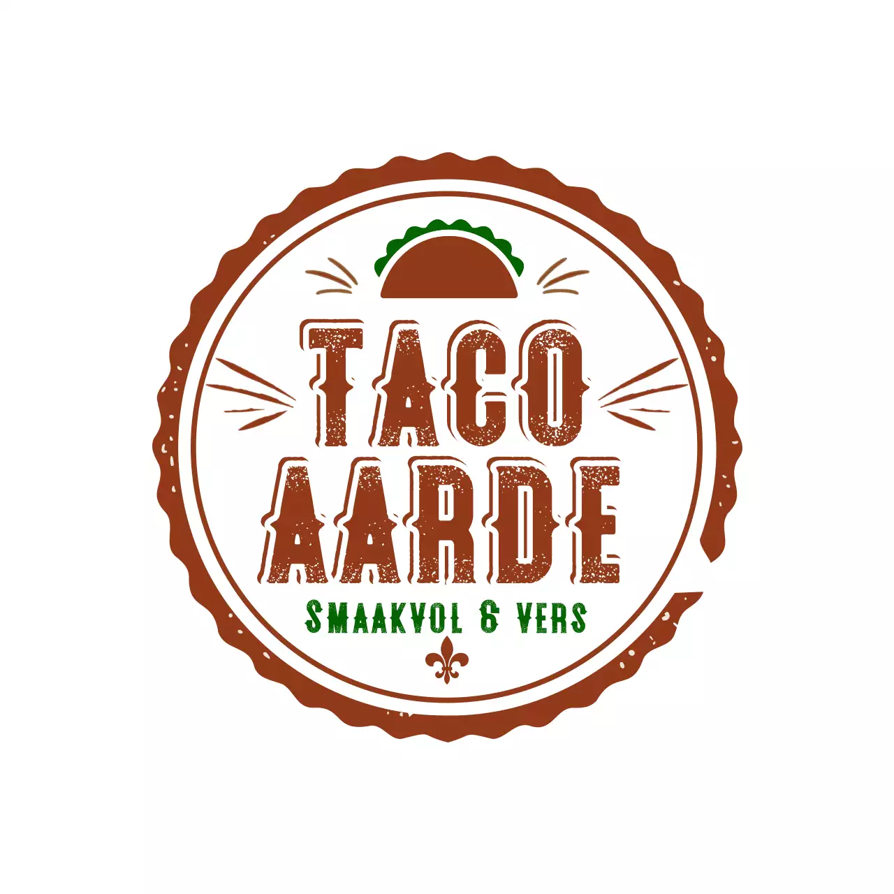 bruine rustieke taco reclame