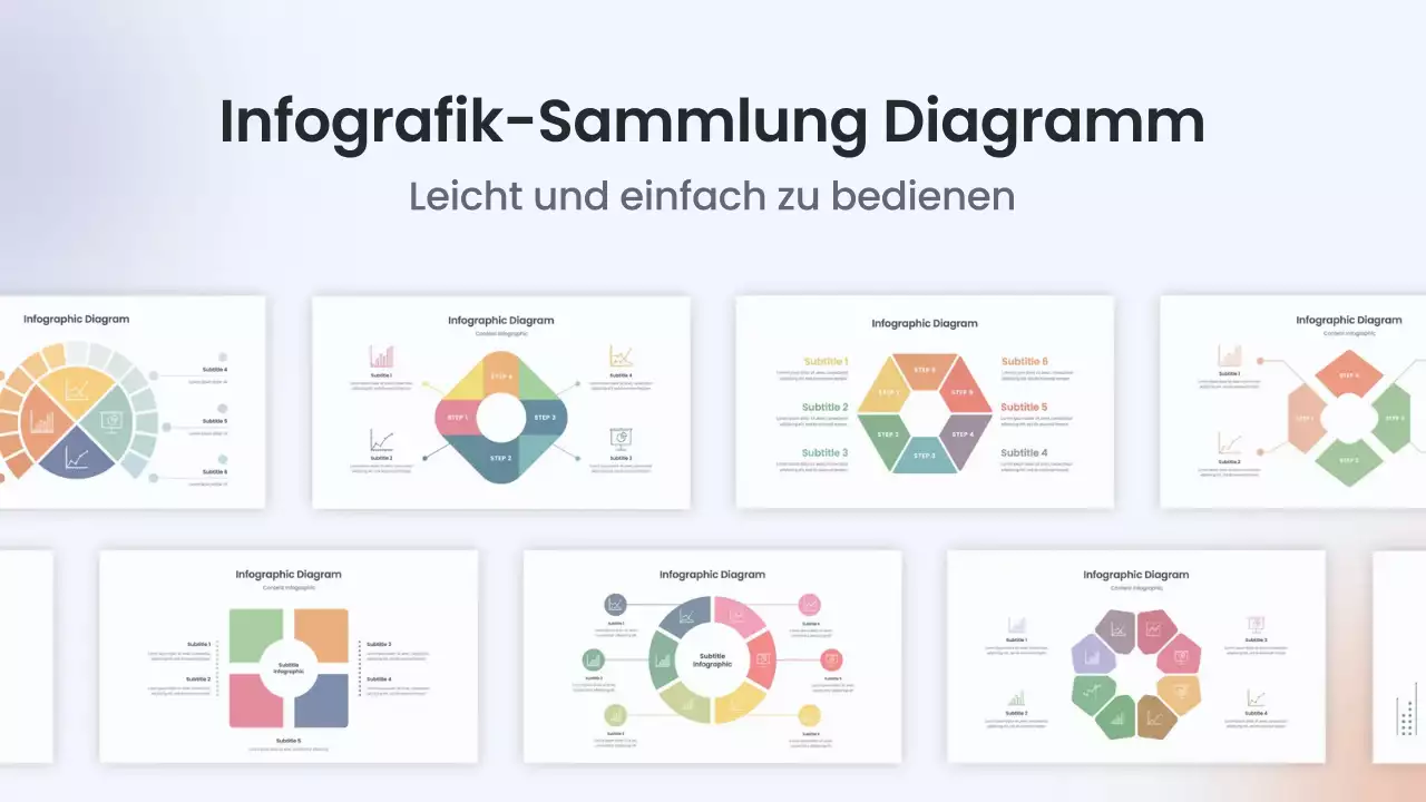 buntes modernes Infografik-Layout