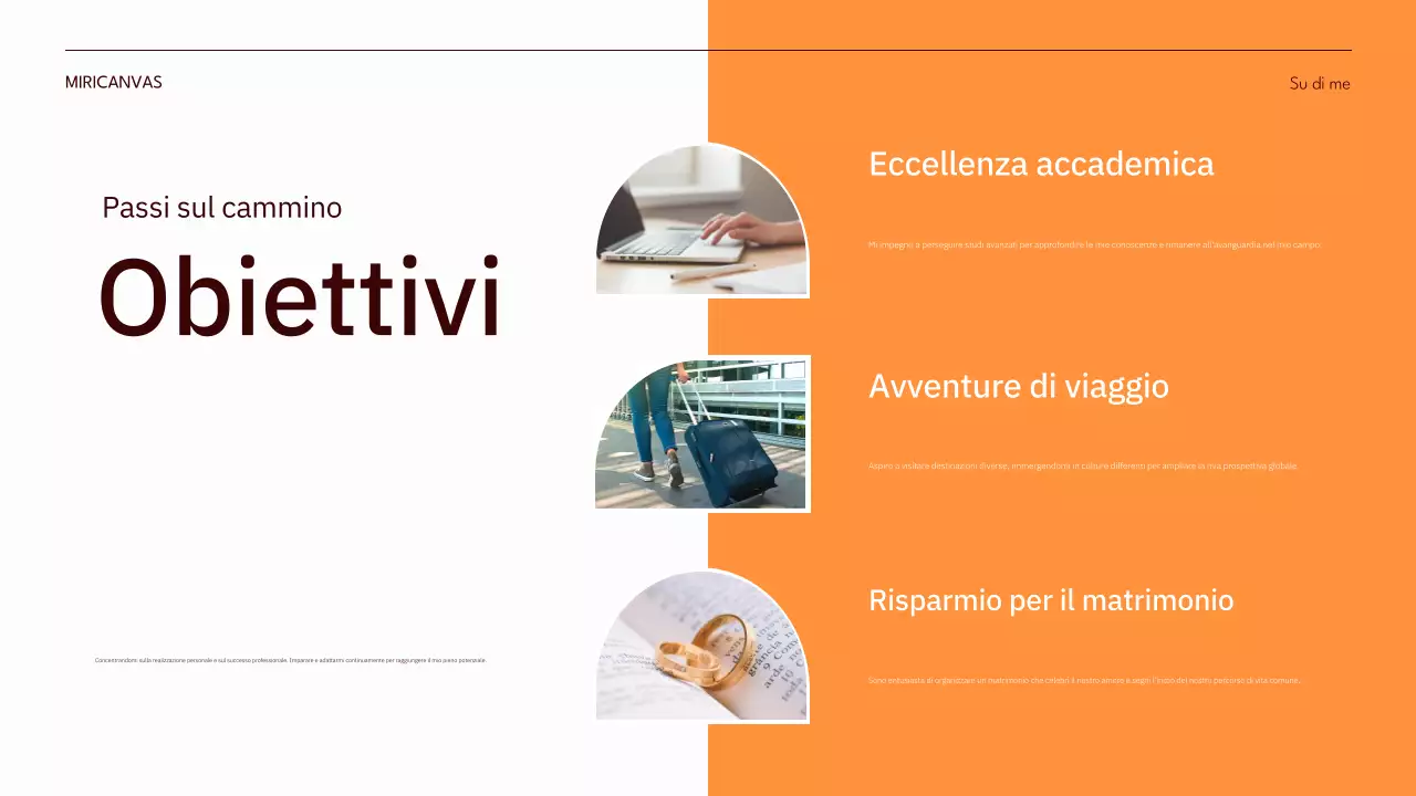 arancione moderno passo di auto-introduzione