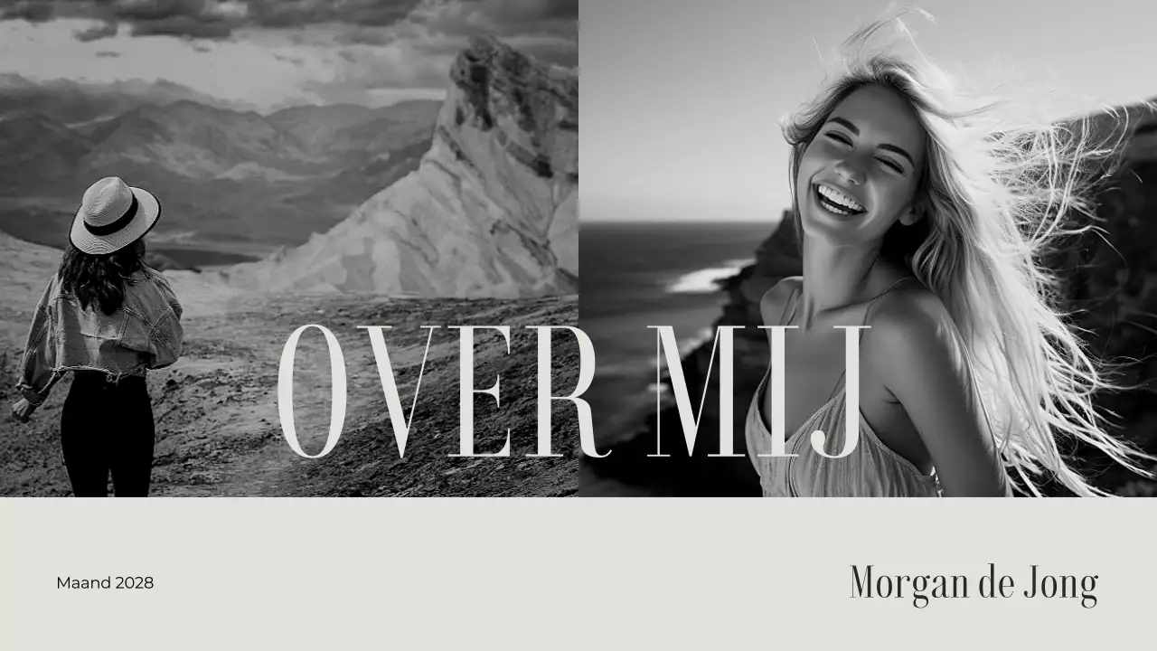 grijs esthetisch klassiek inleiding portfolio presentatie