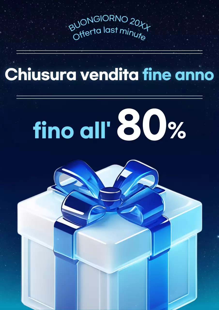 Promozione vendita blu moderno