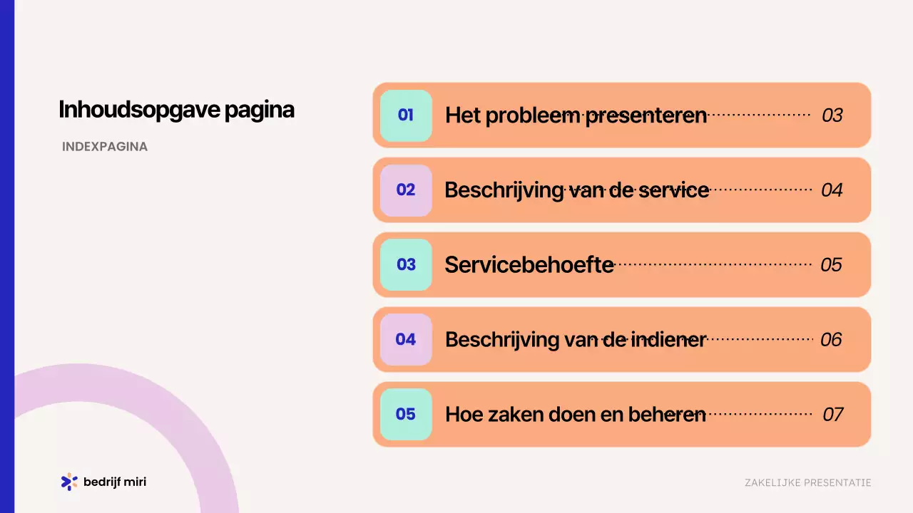 Promoot je beige moderne bedrijfsvoorstel