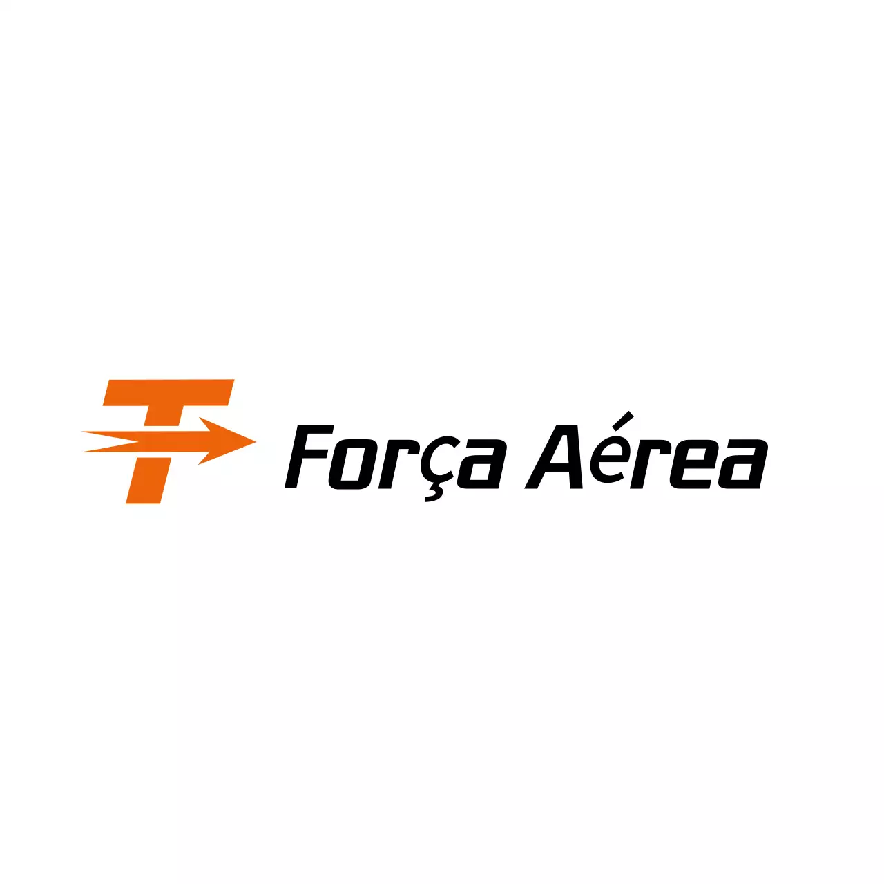 orange modern aviation branding